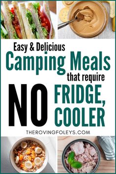 camping meals that require no fridge coolers and are easy to make in the kitchen