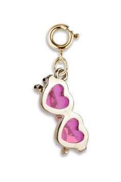 Add this charm to any CHARM IT! Bracelet or necklace and customize her collection! Charms For Charm Bracelets, Trendy Pendant Charms Jewelry, Trendy Pendant Jewelry With Charms, Trendy Heart Charm Pendant Necklace, Heart-shaped Gold Jewelry For Fashion, Trendy Glass Jewelry With Lobster Clasp, Pink Metal Jewelry As Fashion Accessory, Pink Metal Jewelry Fashion Accessory, Cute Jewelry With Removable Charms For Friendship