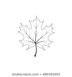 a black and white drawing of a leaf