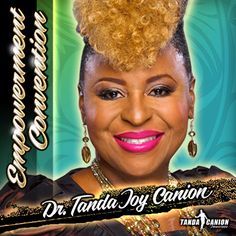 a woman with an afro haircut and pink lipstick on the cover of her album, dr tanda joy cannon