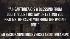 a person standing on a dock with the words, a heart break is a blessing from god it's just his way of letting you realizing that he saved you from the wrong one