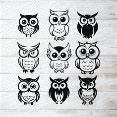 an image of owl svt files for cricut and silhouettes on wood