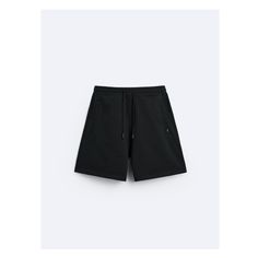 Relaxed fit shorts. Adjustable elastic waistband with drawstring. Front zip pockets. Career Woman, Beauty Sale, Mens Joggers, Workout Shorts, Bermuda Shorts, Mens Shorts, Zip Pockets, Relaxed Fit, Zara