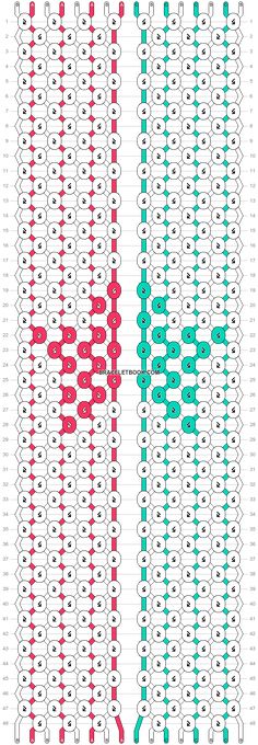 two rows of red and green dots on a white background, each with different colors