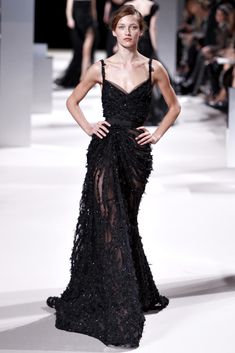 Elie Saab Spring, United Nude, Collection Couture, Spring Couture, Diane Kruger, Black Gown, Mode Inspo