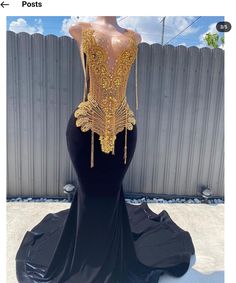 The prom gown is a yellow one sleeve iridescent sequin mermain gown with a plunging v-neck and side cut out This gown is customizable and can be made in the following colors: red black emerald  blue  silver pink This dress is made to order. Upon completion of your order, you will receive a link to submit your measurements. Black Girls Fashion, Waves Haircut, Prom Dress Black, Prom Dress Inspo, Prom Inspiration, Senior Ideas, Dresses Luxury