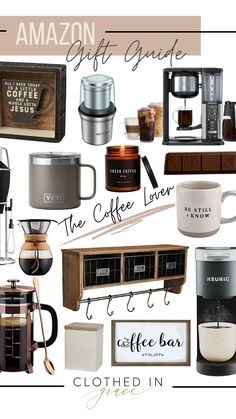 the coffee lover's gift guide is featured in this post - it - yourself image