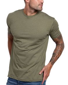 PRICES MAY VARY. Ultra-Soft 60/40 Cotton-Poly Blend Made in the USA or Imported Pull On closure Machine Wash PERFECT EVERYDAY TEE: These plain mens t-shirts are made from a high-quality fabric and designed to keep you comfortable and looking great all day, every day. FLATTERING FIT: Our premium tees have a modern fit that's built to look good on every body. These men's tees define your arms and shoulders, while leaving room at the midsection. ULTRA-SOFT & BREATHABLE: Our t-shirts for men are mad Lacoste Men, Mens Tee Shirts, Perfect Man, Athletic Fits, Basic Tees, Workout Tee, Modern Fit, Mens Tees, Black And Navy