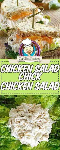 chicken salad sandwich with lettuce and cheese