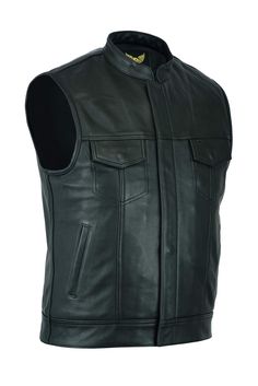 PRICES MAY VARY. ✅ Leather Quality: This Butter soft feel black leather motorcycle vest is made from heavy 1.1mm - 1.2mm naked cowhide Leather. Top Grain premium Leather ensures the garment's long durability. ✅ Enough Pocket Space: This vest is designed with 8 pockets, best for bikers: 2 chest pockets with button flaps, 2 waist pockets, 2 deep concealed carry pockets inside, and One Liner Pocket. ✅ Dual Closure Feature: This biker genuine leather vest is designed and stitched with the dual closure feature. It has front hidden metal snaps and a rust-resistant zipper to fasten the vest. ✅ Comfortable Lining:This vest is lined with a non-allergic 100% Polyester fabric. This silk feel liner makes this vest the best companion for long bike rides and tours. ✅ Follow Size chart: These garments ar Leather Biker Vest, Big Hoodies, Black Waistcoat, Motorcycle Vest, Biker Vest, Bike Rides, Black Motorcycle, One Liner, Leather Vest