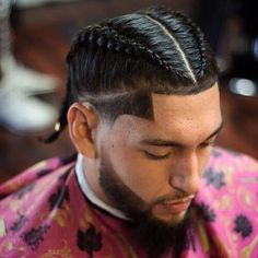 Cornrow Styles For Men, Braids With Fade, Cornrow Braid Styles, Braid Styles For Men, Cornrow Hairstyles For Men, Tan Skin Blonde Hair, Two Braid Hairstyles, Braids For Boys