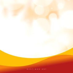 an orange and yellow background with white circles