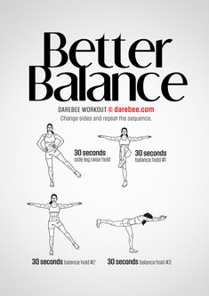 the poster shows how to do better balance