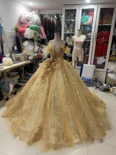 Wedding Dress inspired Belle Belle Adult Dress Belle Wedding | Etsy Elegant Gold Wedding Dress For Quinceanera, Gold Ball Gown Wedding Dress For Quinceanera, Gold Ball Gown Wedding Dress, Belle Yellow Dress, Shiny Ball Gown, Belle Wedding Dress, Belle Wedding Dresses, Glitter Prom Dresses, Quinceñera Dresses