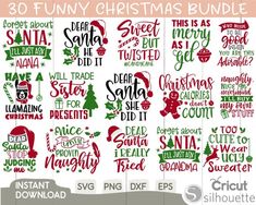 christmas svg bundle for cutting and cricutting