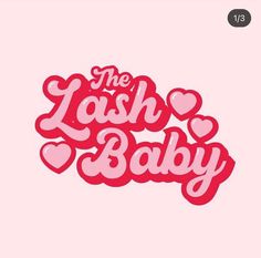 the lost baby logo on a pink background