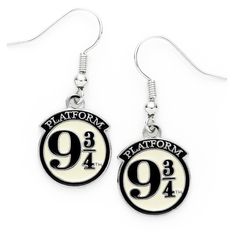 PRICES MAY VARY. Official Harry Potter Licensed Earrings with Warner Bros legal mark Platform 9 3/4 Earrings in Silver-Plated Metal with Silver-plated Earring Hooks Copyright logo on back of Charm Made in the UK. Comes with branded card Full Range of Official Harry Potter Jewelry Available from our Amazon Shop Official Harry Potter Licensed Earrings. This platform 9 3/4 charm is an exact replica of the actual prop used in the Harry Potter films. It is 15mm in length. Made from silver-plated meta Copyright Logo, Harry Potter Platform, The Hogwarts Express, Harry Potter 9, Kings Cross Station, Harry Potter Jewelry, Kings Cross, Amazon Shop, Daisy Bracelet