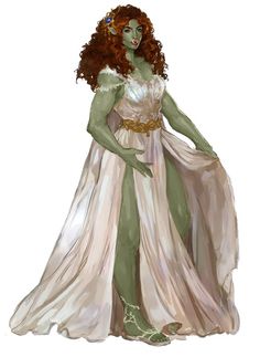 Dnd Female Half Orc, Half Orc Character Design, Earth Genasi Female Dnd, Half Orc Woman, Half Orc Druid, Orc Character Art, Goblin Character Art, Orc Woman, Half Orc Female