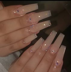 Hot Nail Designs, Long Acrylic Nail Designs, Purple Nail, Acrylic Nails Coffin Pink, Blue Nail, Long Square Acrylic Nails, Bling Acrylic Nails