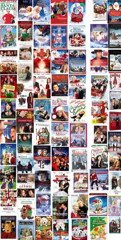 a collage of various christmas movies