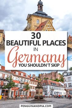 germany with the words 30 beautiful places in germany you shouldn't skip on it