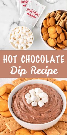 This easy Hot Chocolate Dip will be a hit at holiday parties! All the flavors of hot cocoa in a delicious sweet dessert dip! Perfect served with graham crackers and Nilla Wafers.