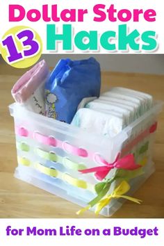 dollar store hacks for mom life on a budget