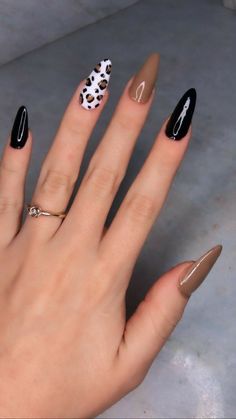 Beauty Hacks Nails, Leopard Print Nails, Work Nails, Exotic Nails, Neutral Nails, Classy Nails, Funky Nails