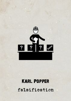 a book cover with an image of a man standing on top of a table surrounded by question marks