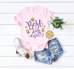 4 Princess, Rapunzel Party, Tangled Party, Thrift Inspo, Cruise Shirts