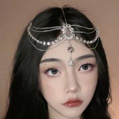 aliexpress Head Jewelry Headpieces, Forehead Chain, Rhinestone Headpiece, Hair Chains, Halloween Headband, Headpiece Jewelry, Headpiece Hairstyles