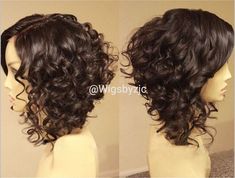 Pelo Bob Ondulado, Curly Hair With Bangs, Short Hair Color, Curly Hair Tips