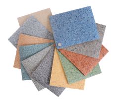 several different colors and sizes of carpet tiles