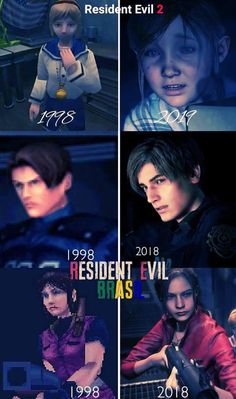 the evolution of resident evil characters in video games and tv series, from beginning to end