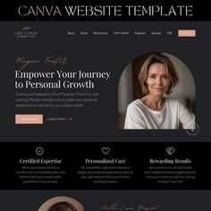 Website design Coaching Landing Page Design, Life Coaching Website Design, Coaching Website Design Inspiration, Coaching Landing Page, Coaching Aesthetic, Life Coach Websites, Coaching Website Design, Life Coach Website, Hair Website