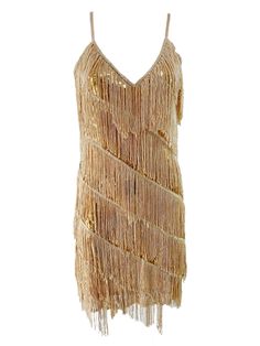 Introducing our timeless and chic Layered Fringe Trim Sequin Cami Bodycon Dress. Constructed from a mini length featuring an elegant layer of lush fringe trim, this gorgeous dress is bedecked with luxurious sequins to exude a look of classic chic and high-end sophistication. Perfect for a night out or making a statement at a special event. Fit Type: Slim Fit Fabric: High Stretch Material: Polyester Size Information: Elegant Summer Beaded Fringe Mini Dress, Cocktail Mini Dress With Tassels, Elegant Sleeveless Mini Dress With Beaded Fringe, Chic Summer Flapper Dress With Fringe, Elegant Summer Flapper Dress With Beaded Fringe, Elegant Evening Flapper Dress With Tassels, Elegant Tassel Dress For Night Out, Elegant Beaded Fringe Mini Dress, Elegant Fitted Flapper Dress With Tassels