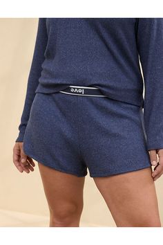 Soft & ribbed Cozy Knit fabric/Graphic contrast deets on waistband/Accessibility deets: elastic waistband for easier on/off! Aerie Clothing, Nightwear For Women, Soft Robes, Sleep Accessories, Cozy Flannel, Pj Pants, Old T Shirts, Women Nightwear, Cozy Knit