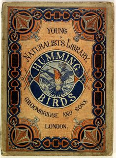 an old book with birds on it and the title for young naturalist's library