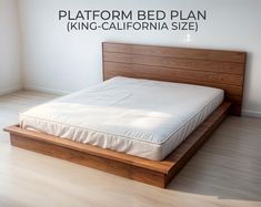 Floating Bed, Simple Platform, Minimal, Queen Bed, King Bed, Walnut Bed, Easy Assembly - Etsy Low Profile Beds, Bed Frame Minimalist, Low Height Bed, Bed Frame Low, Diy Platform Bed Frame, Japanese Platform Bed, Rustic Platform Bed, Platform Bed Full, Platform Bed Plans