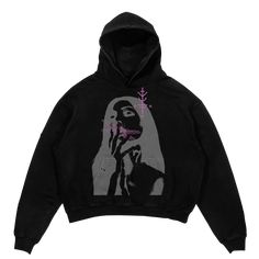 Mythical Goddess Premium Hoodie WorksOfMadness Heavyweight Hooded Hoodie For Fall, Heavyweight Long Sleeve Hoodie For Winter, Heavyweight Long Sleeve Hoodie For Fall, Grey Graphic Hoodie, Heavyweight Hooded Cotton Sweatshirt, Heavyweight Hooded Hoodie For Streetwear, Grunge Graphic Print Hooded Hoodie, Y2k Black Graphic Print Hoodie, Retro Hoodies