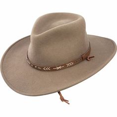 Stetson Santa Fe Hat | Backcountry.com Brown Leather Hat, Trending Hats, Outdoor Hat, Stetson Hat, Leather Hat, Outdoor Hats, Western Hats, Leather Hats, Cowgirl Hats