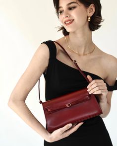 Back and better than ever. The Dark Cherry Shoulder Bag is ready to complete your look🍒 Chic Red Shoulder Bag With Chain Strap, Cherry Red Handbag, Cherry Red Shoulder Bag, Red Shoulder Bag With Chain Strap, Luxury Red Smooth Grain Shoulder Bag, The Darkest, Cherry, Shoulder Bag, New York