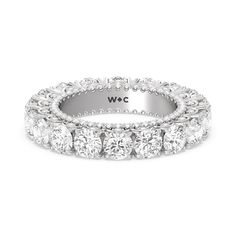 https://embed.imajize.com/3044725 Luxury Round Cut Eternity Band For Everyday, Luxury Full Circle Diamond Jewelry, Luxury Multi-stone Round Band Jewelry, White Round Eternity Band Fine Jewelry, Fine Jewelry Diamond Eternity Band, Round Shape, Gold Eternity Ring, Eternity Ring Gold, Gorgeous Engagement Ring, Elegant Ring