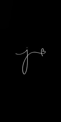 the word j e is written in white ink on a black background with an arrow