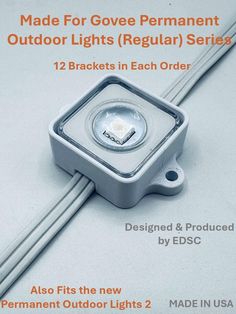 an advertisement for the new led light system, made for cove permanent outdoor lights regular series 12 brackets in each order