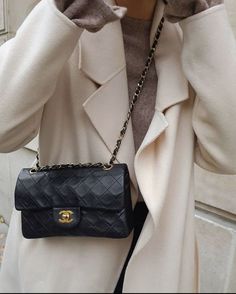 Chanel Bag Outfit, Chanel Classic Flap Bag, Vintage Designer Bags