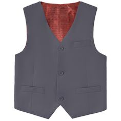 PRICES MAY VARY. Formal Suit Vest 3 Button Front 2 Welt Pockets Adjustable Back Strap Fully Lined Smooth Interior Lycody is dedicated to making suitable suits for boys, so that every boy that chose us owned the perfect dress for precious moments.
 ●Our Boy Suit Vest Have Multiple Color Selections：
 Black, Royal Blue, Navy, Gray, Light Gray, Dark Gray and more.
 ●This suit vest for boys is perfect for special events such as Weddings, Communion, Baptism, Christening, School Uniforms, Graduation an Vest For Boys, Dress Pant Suit, Kids Vest, Formal Suit, Looking Dapper, School Uniforms, Formal Suits, Suit Vest