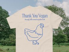 Vegan Shirt Vegan Chicken Tshirt Animal Lovers Gift - Etsy Drawing Back, Chicken Drawing, Vegan Chicken, Vegan Clothing, Vegan Shirt, Vegan Gifts, Free Tshirt, Custom Branding, Lovers Gift