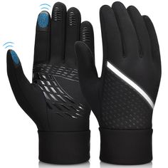 PRICES MAY VARY. High Quality Material - OOPOR winter gloves are made of ultra-soft spandex,which possesses great elasticity, provides you with a snug fit for the maximum comfort and warmth. Wearing this close-fitting soft winter gloves, you can do outdoor sports very flexibly, such as running, cycling, jogging, driving etc Anti-slip Silicone Palm - The palm of OOPOR running gloves with large area anti-slip silicone and the fingertips with anti-slip silicone provides a best slip resistance when Black Mittens, Mens Winter Gloves, Running Gloves, Soft Gloves, Riding Bike, Warmest Winter Gloves, Cold Weather Gloves, Sports Gloves, Cycling Gloves