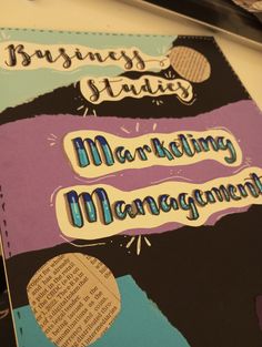 there is a book that has the words marketing management on it